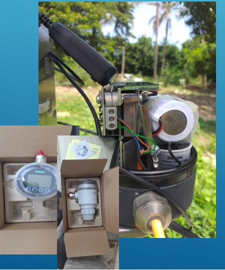 Sensor de instrumentación industrial en campo